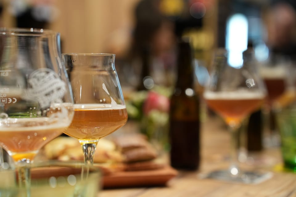 Bier-Tasting mit verschiedenen Biersorten